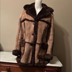 Vintage Women's Brown Shearling Coat